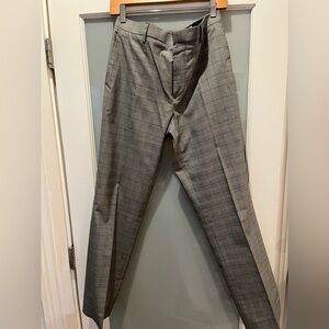 Banana Republic Gray Plaid Dress Pants
